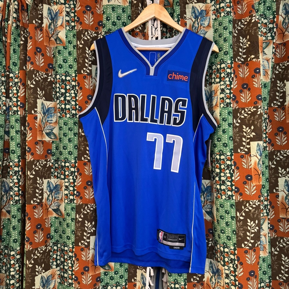 Luka Doncic Nike Jersey Swingman Chime Nike Connect Size 52 NBA Authentics w/Tag